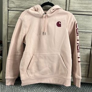 pink carhartt sweatshirt